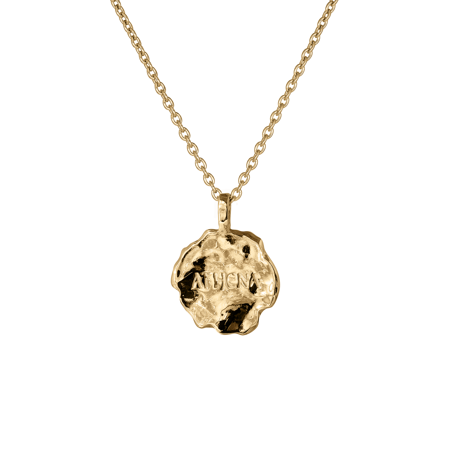 Athena Molten Mini Medallion | Necklaces - Common Era Jewelry