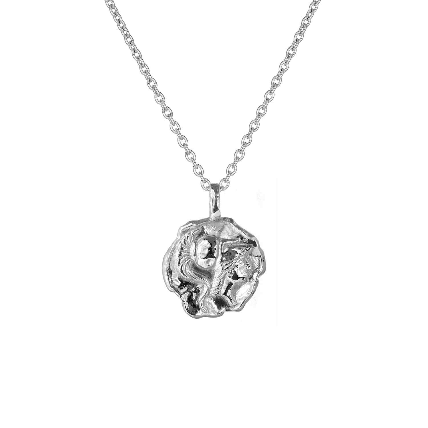 Athena Molten Mini Medallion | Necklaces - Common Era Jewelry