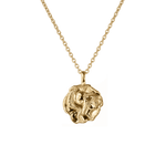 Athena Molten Mini Medallion |  Necklaces - Common Era Jewelry