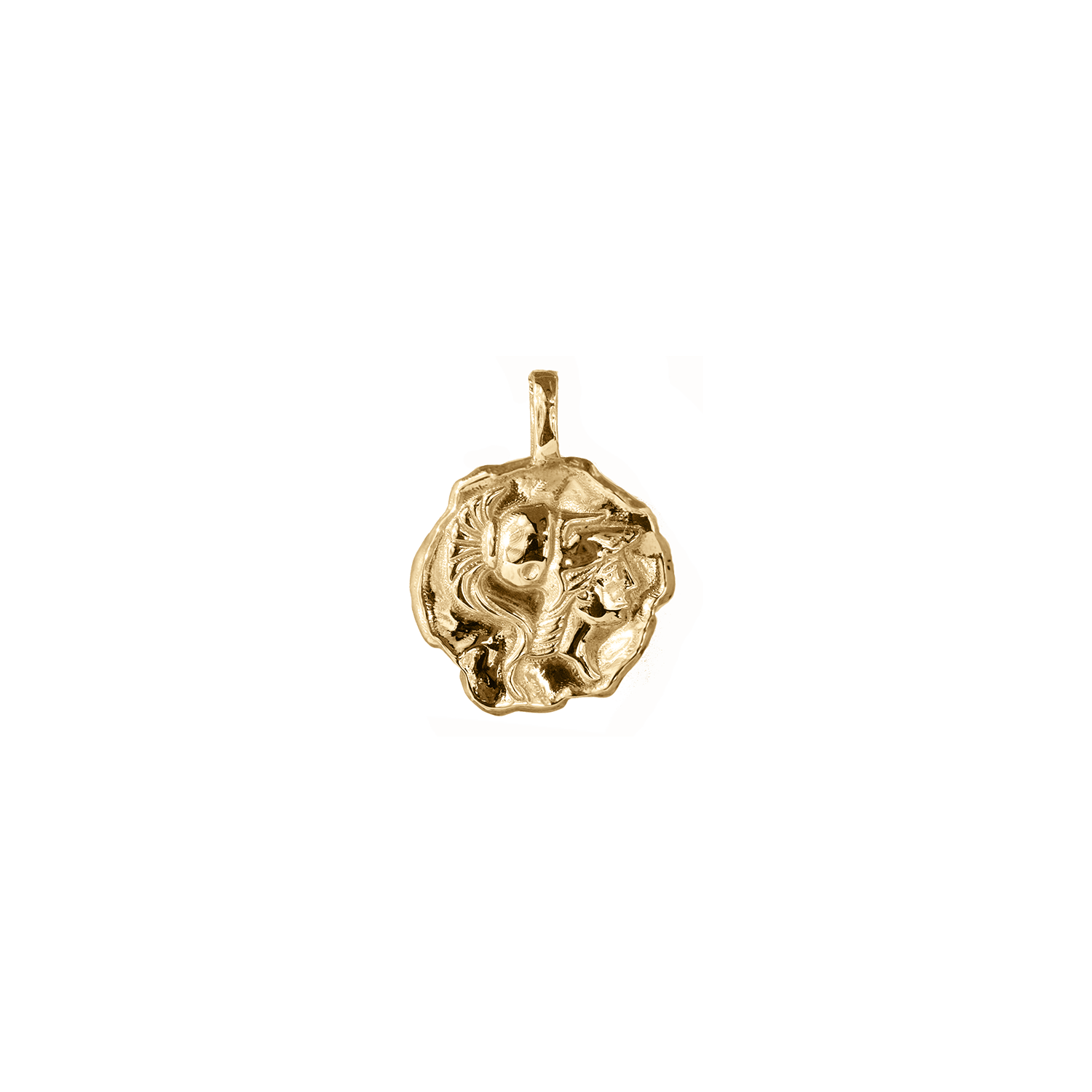 Athena Molten Mini Medallion | Necklaces - Common Era Jewelry