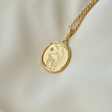 Athena Goddess of Courage Necklace with Sapphire | Necklaces - Common Era Jewelry
