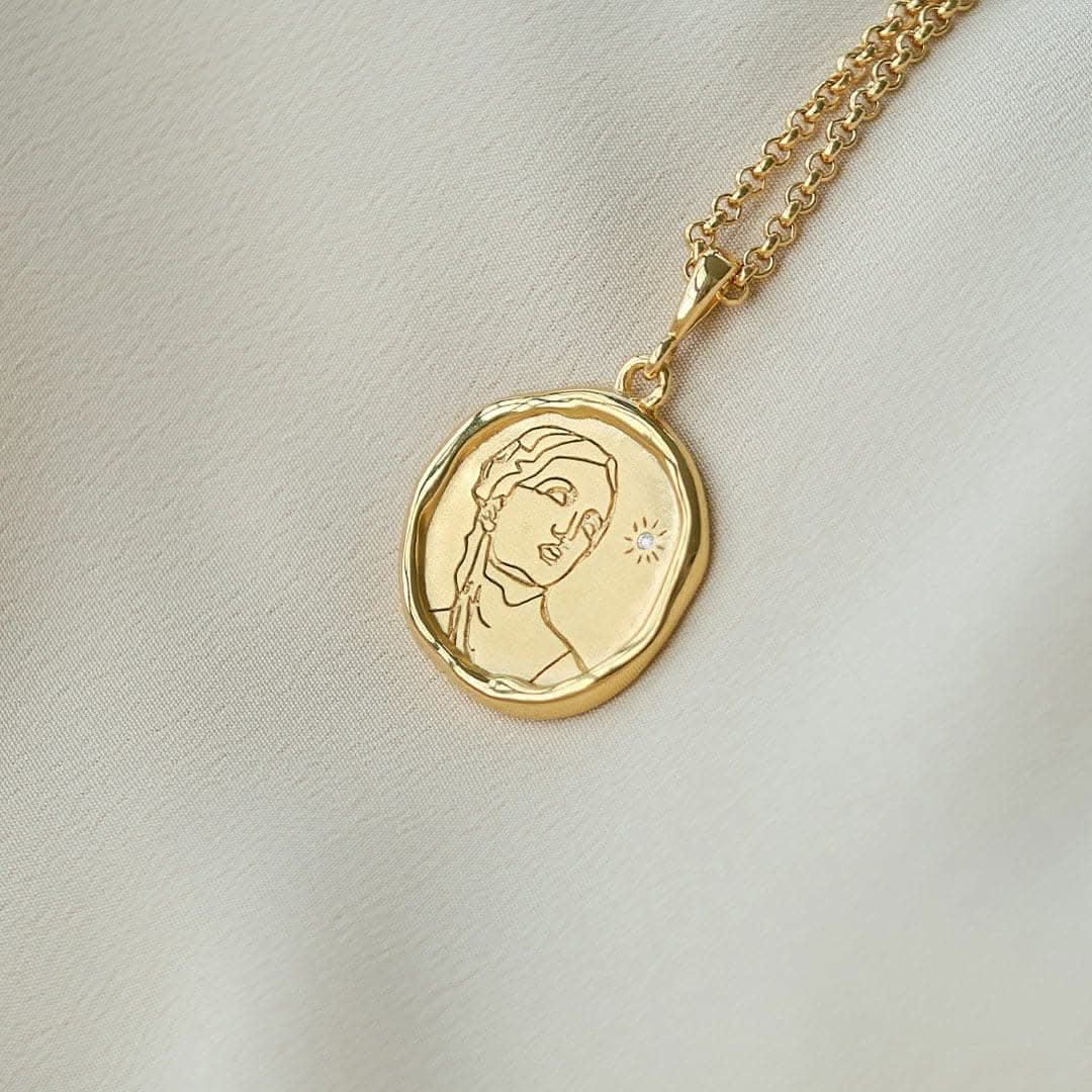 Circe Demi-Goddess of Witchcraft Necklace with Diamond | Necklaces - Common Era Jewelry