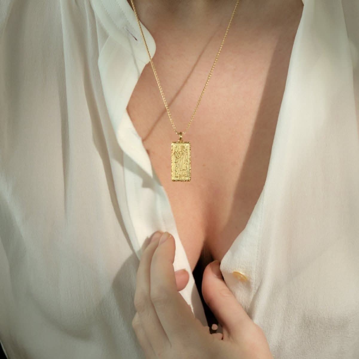 Clio Muse of History Necklace |  Necklaces - Common Era Jewelry