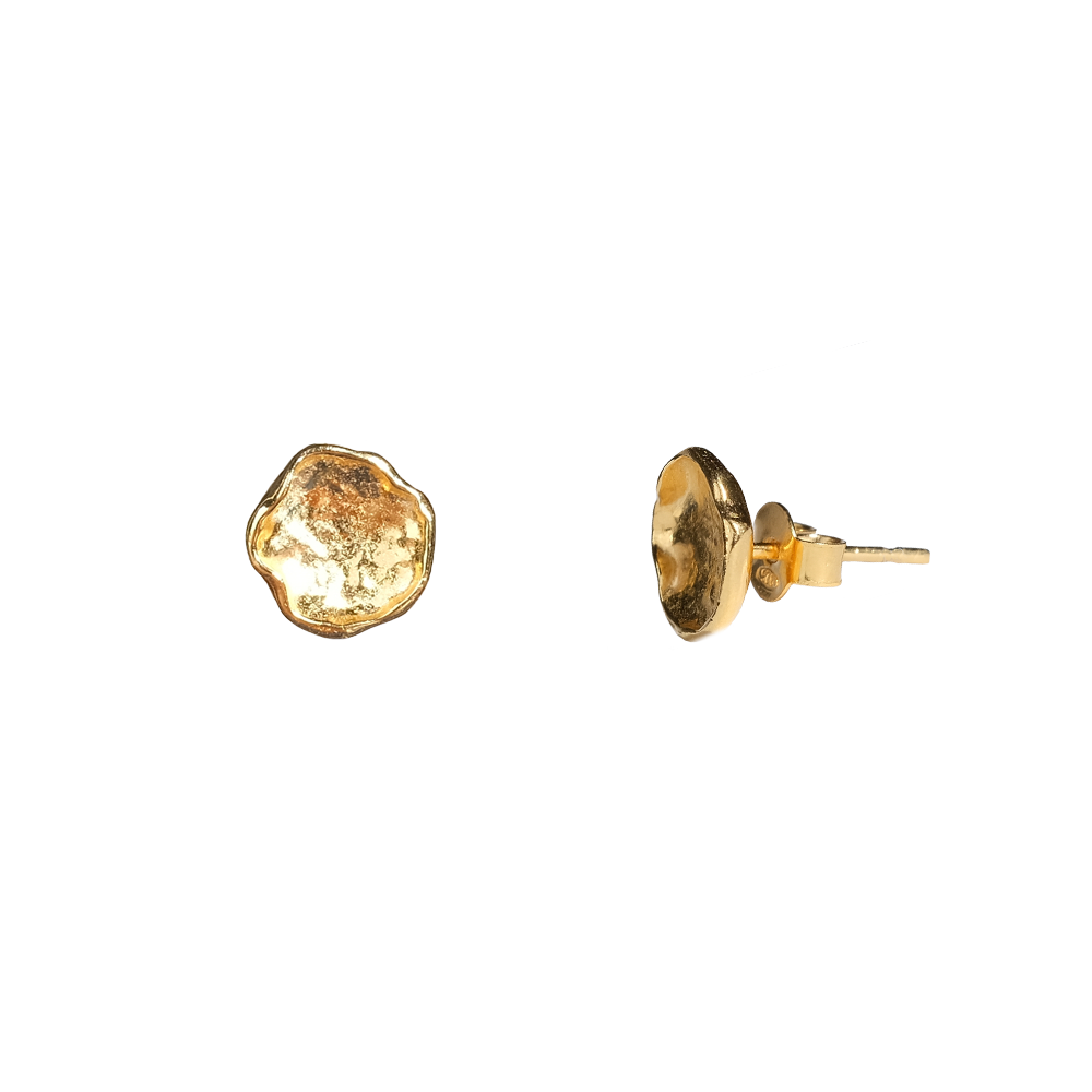 Icarus Molten Gold Studs | Earrings - Common Era Jewelry