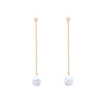 Floating Pearl and Opal Drop Earrings |  Earrings - Common Era Jewelry