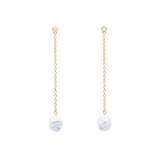Floating Pearl and Opal Drop Earrings | Earrings - Common Era Jewelry