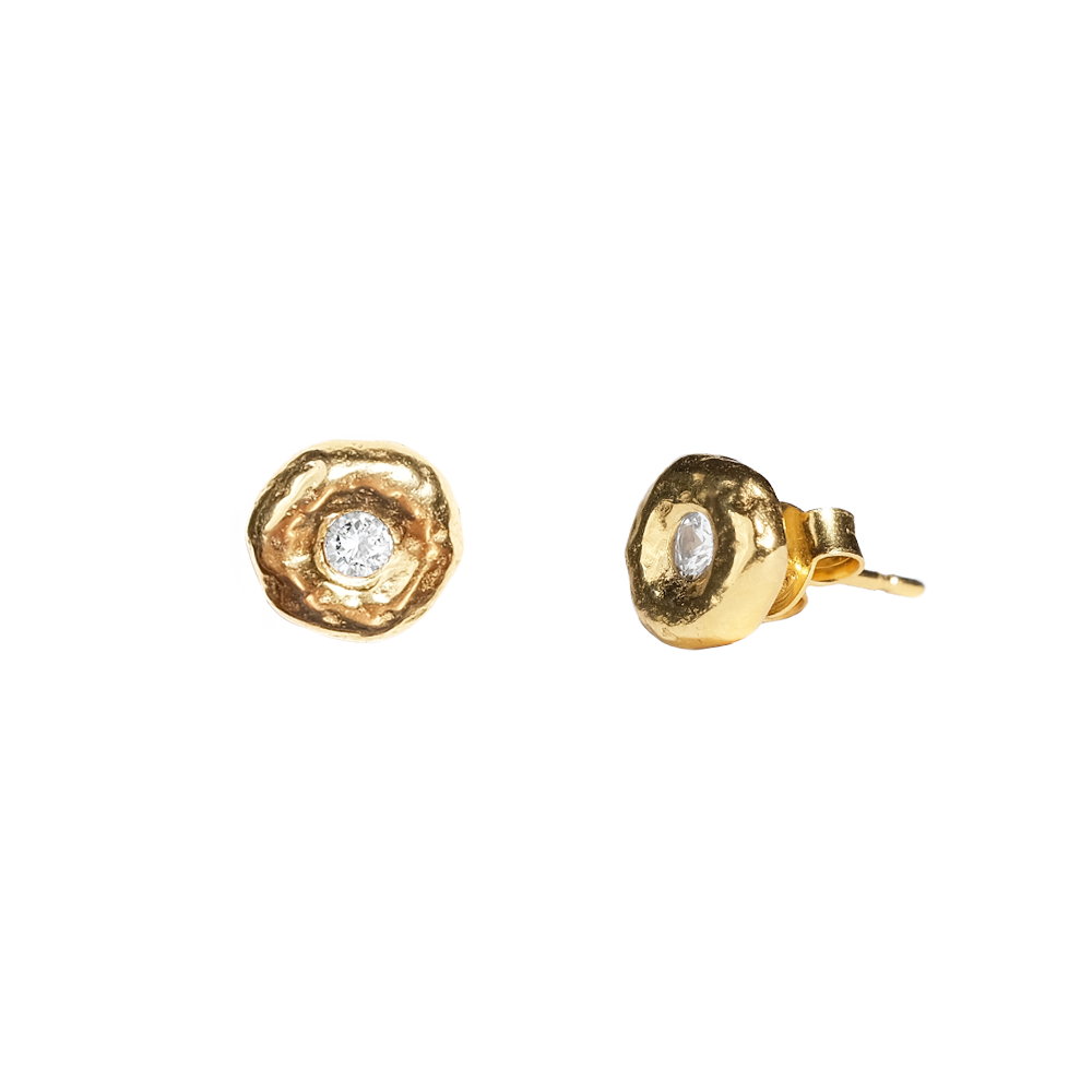 Pleiades White Sapphire Studs | Earrings - Common Era Jewelry