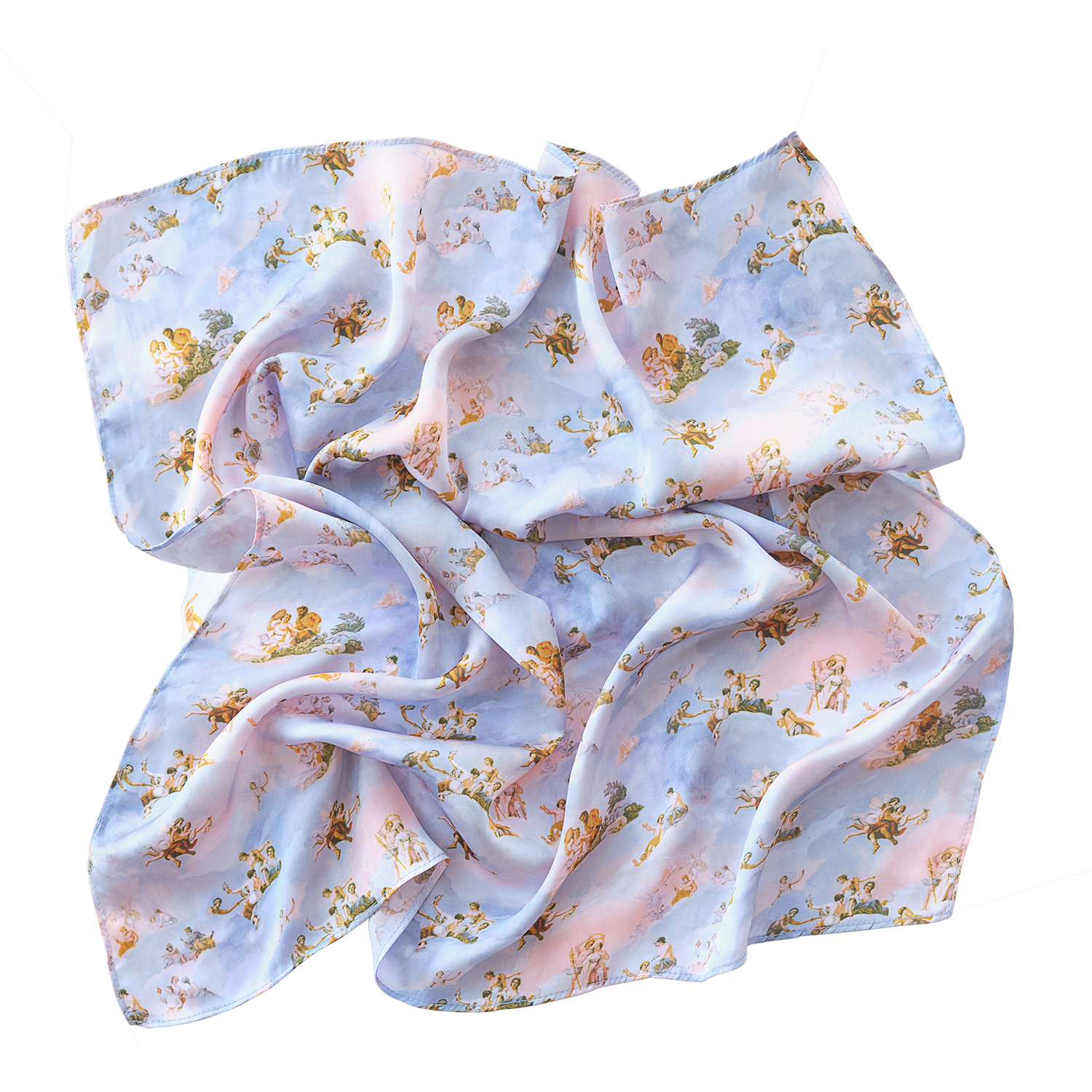 Botticelli's Daydream Satin Hair Scarf |  Scarves - Common Era Jewelry