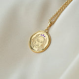 Hecate Goddess of Magic Triple Amethyst Medallion Necklace | Necklaces - Common Era Jewelry