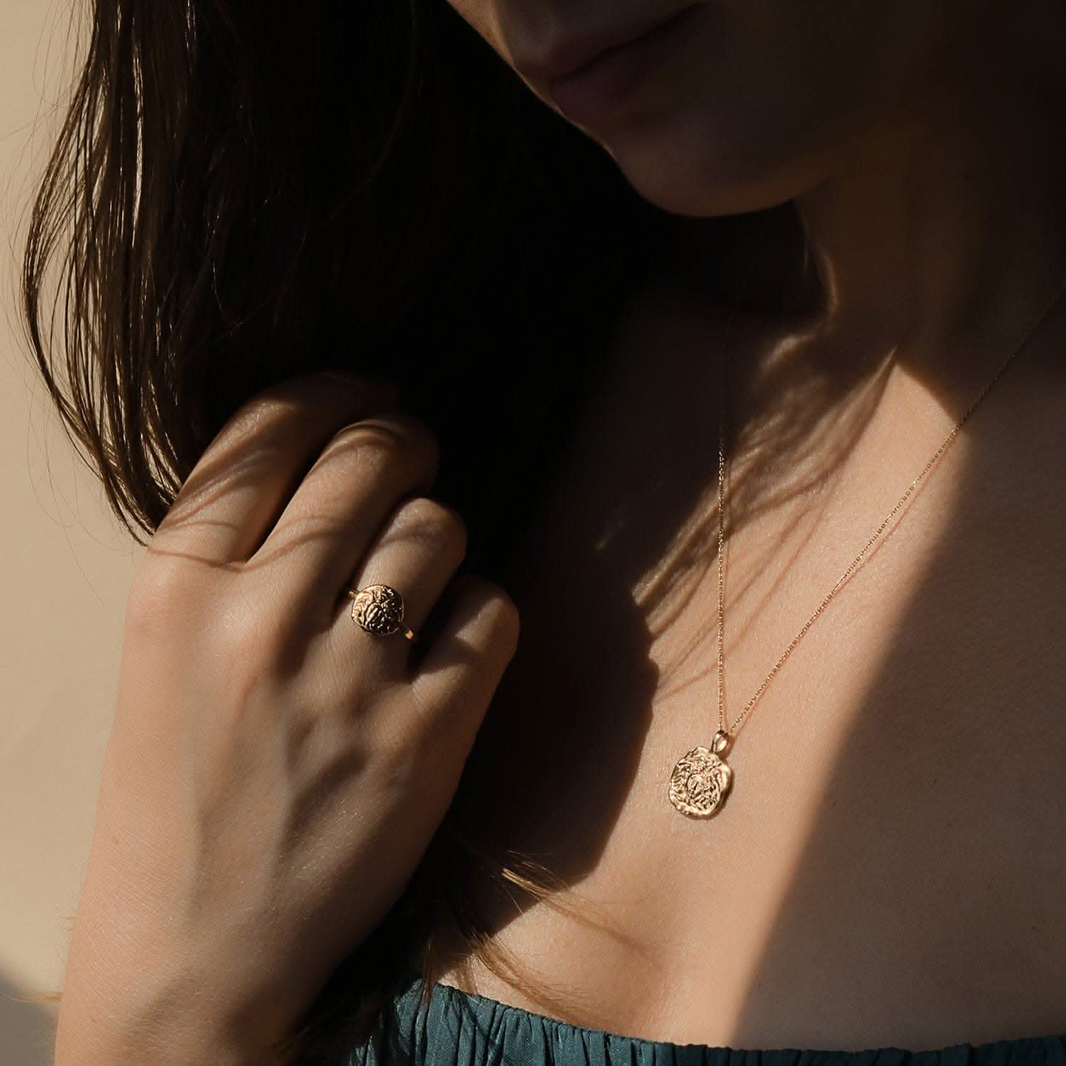 Medusa Molten Mini Medallion | Necklaces - Common Era Jewelry