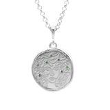 Medusa 7 Emerald Medallion Necklace | Silver | Necklaces - Common Era Jewelry