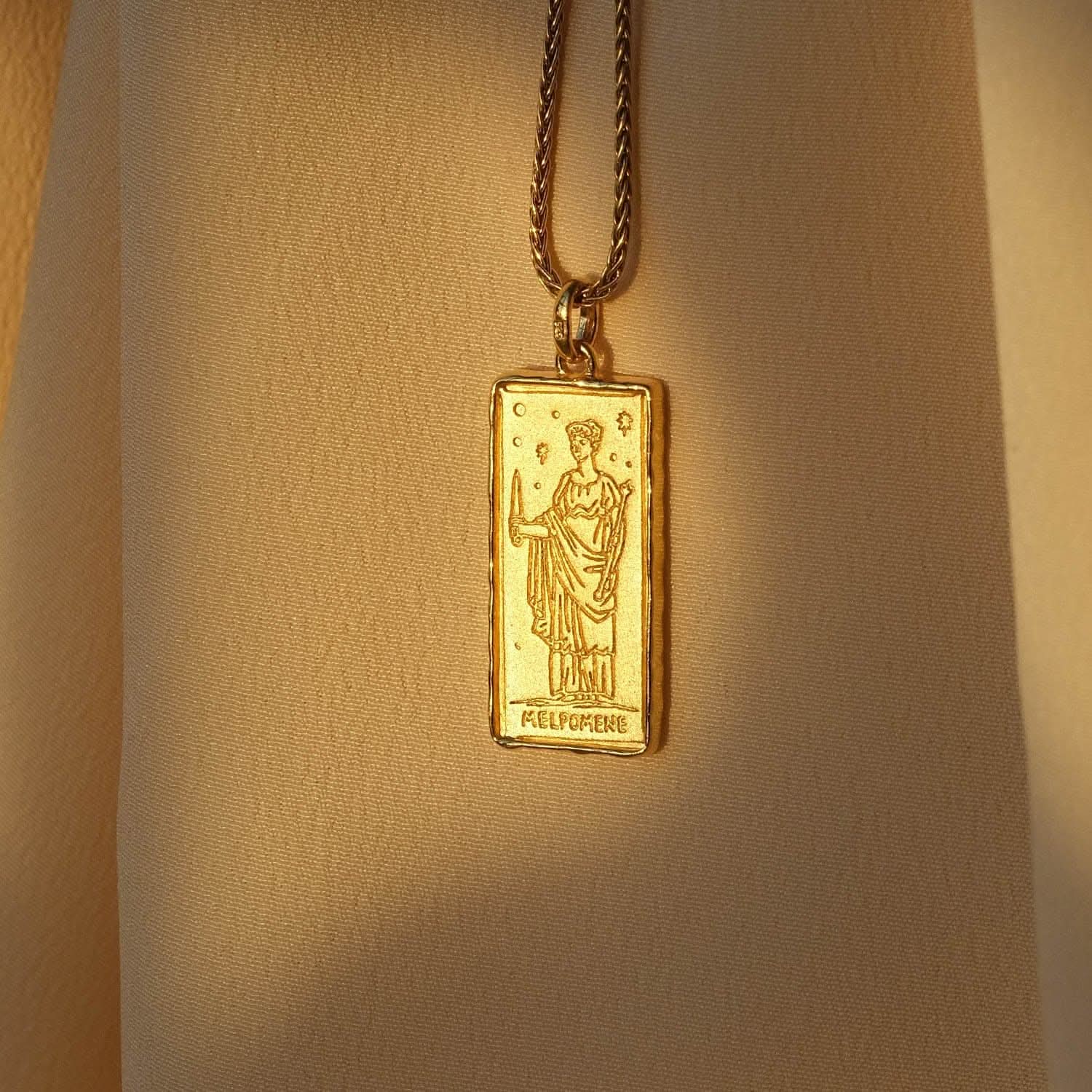 Melpomene Muse of Drama Necklace |  Necklaces - Common Era Jewelry