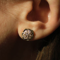 Molten Medusa Stud Earrings |  Earrings - Common Era Jewelry