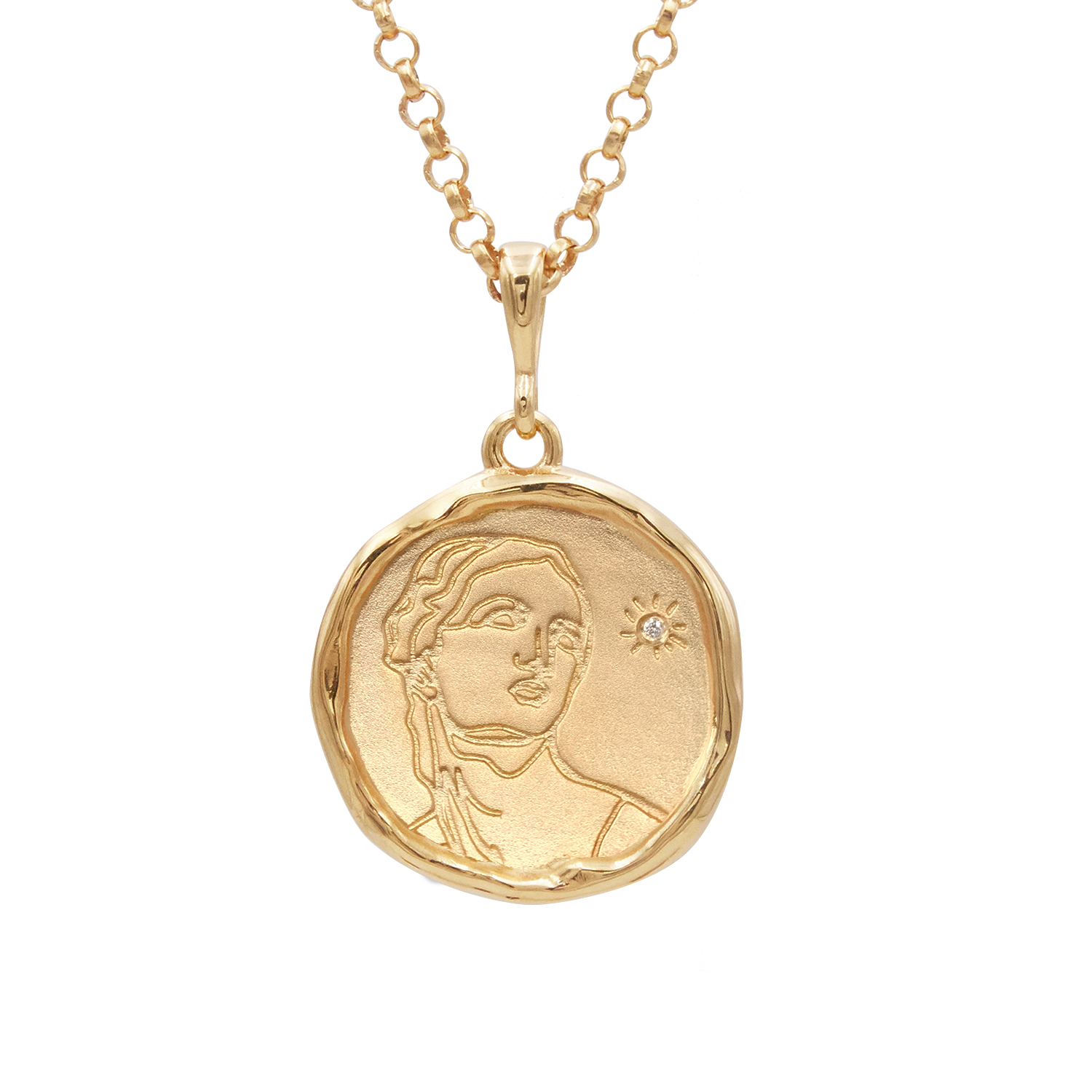 Circe Demi-Goddess of Witchcraft Necklace with Diamond | Necklaces - Common Era Jewelry