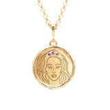 Hecate Goddess of Magic Triple Amethyst Medallion Necklace | Necklaces - Common Era Jewelry