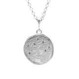 Medusa 7 Emerald Medallion Necklace | Silver | Necklaces - Common Era Jewelry
