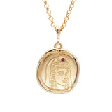 Persephone Goddess of Spring Necklace with Ruby | Necklaces - Common Era Jewelry
