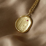 Persephone Goddess of Spring Necklace with Ruby | Necklaces - Common Era Jewelry