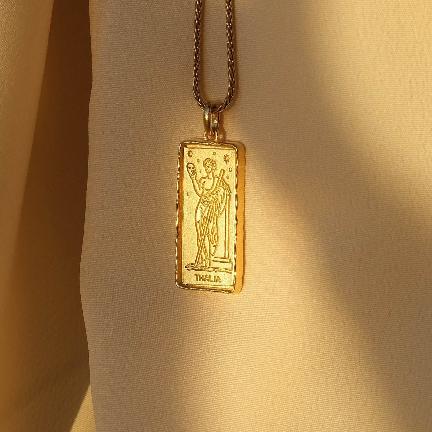 Thalia Muse of Comedy Necklace | Necklaces - Common Era Jewelry