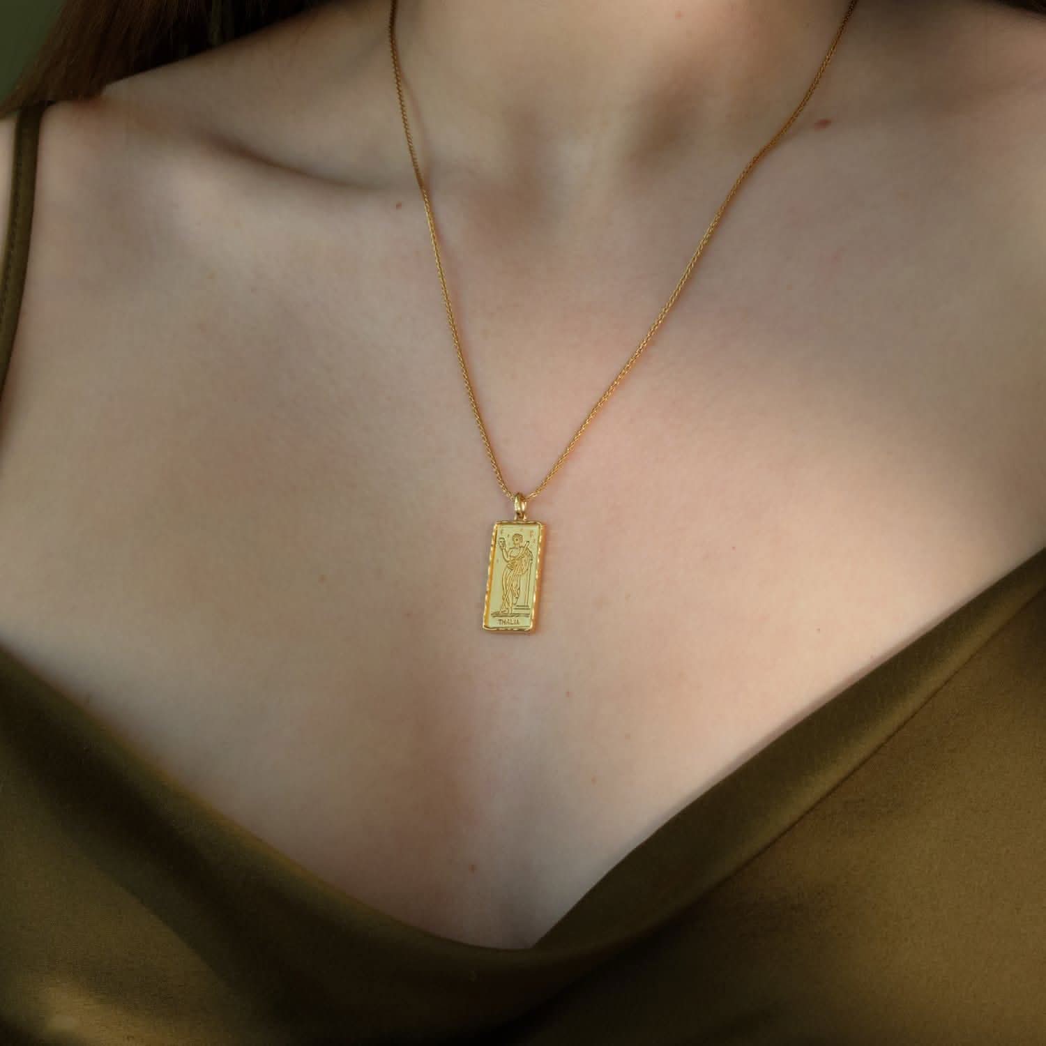 Thalia Muse of Comedy Necklace | Necklaces - Common Era Jewelry