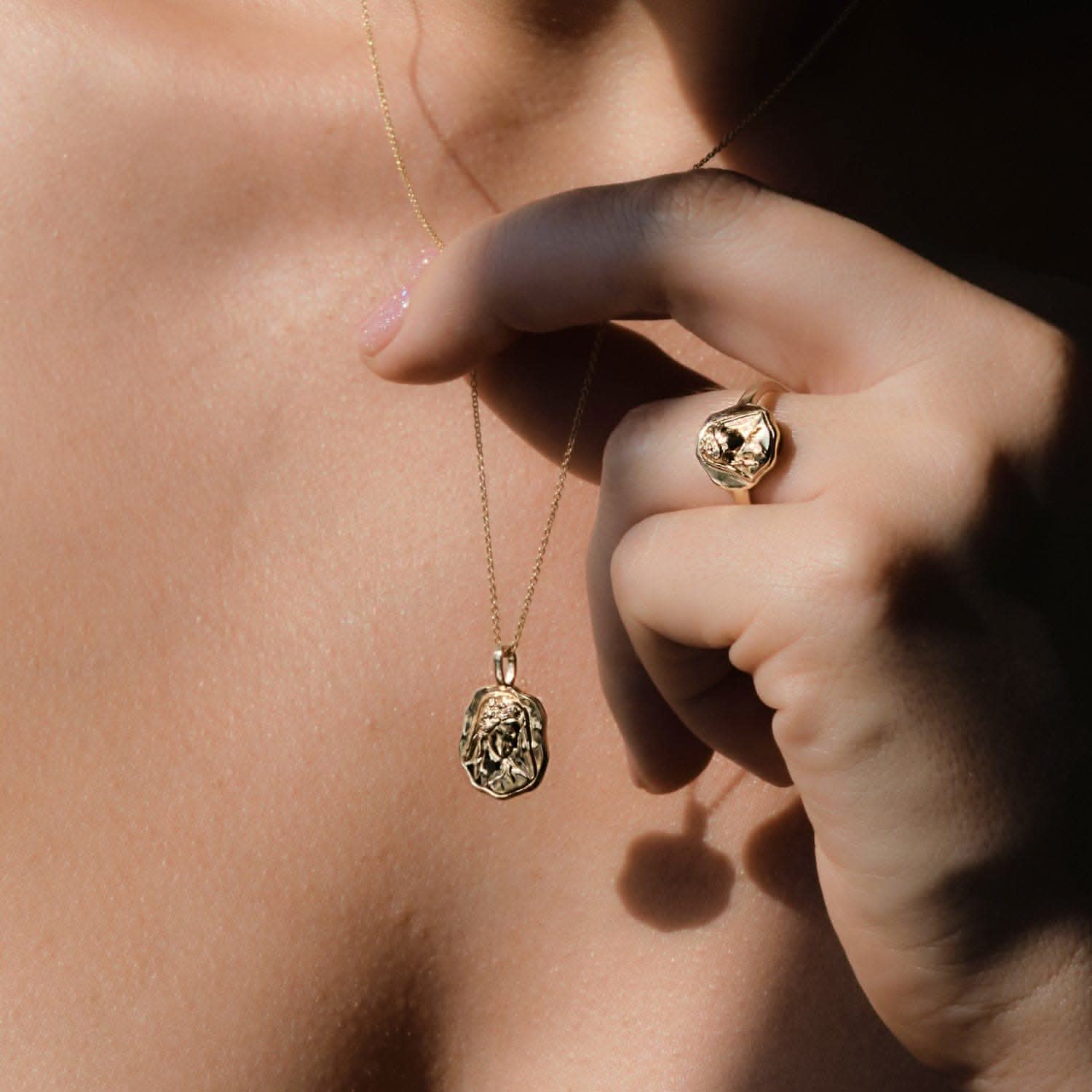 Gaia Molten Mini Medallion | Necklaces - Common Era Jewelry