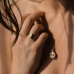 Artemis Molten Mini Medallion |  Necklaces - Common Era Jewelry