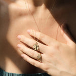 Circe Molten Mini Medallion |  Necklaces - Common Era Jewelry