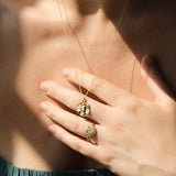 Circe Molten Mini Medallion | Necklaces - Common Era Jewelry