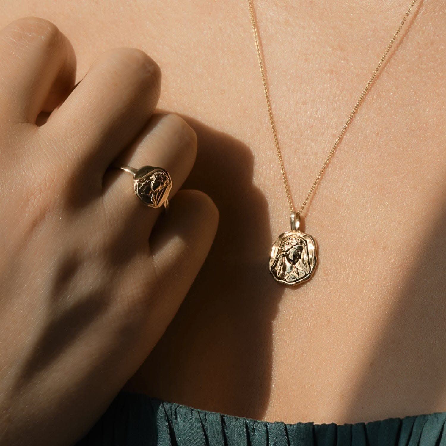 Gaia Molten Mini Medallion | Necklaces - Common Era Jewelry