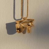 Eye of Horus Gold Talisman Necklace | Necklaces - Common Era Jewelry