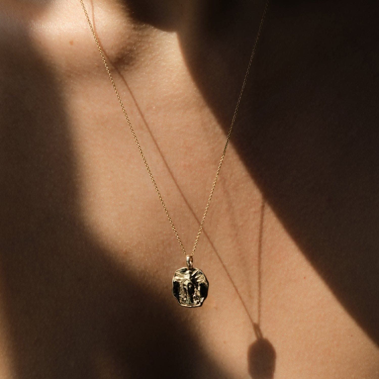 Hecate Molten Mini Medallion |  Necklaces - Common Era Jewelry