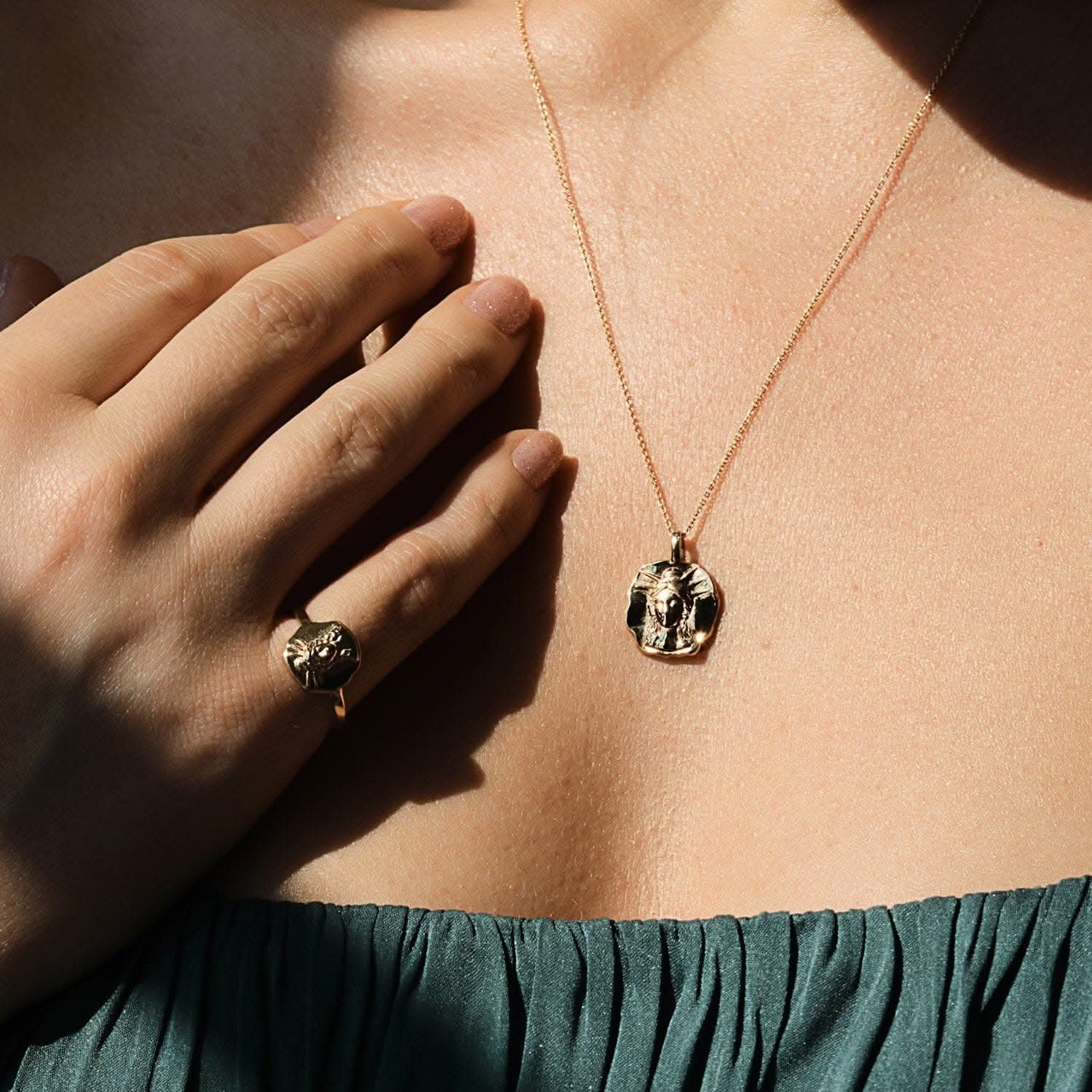 Hecate Molten Mini Medallion | Necklaces - Common Era Jewelry