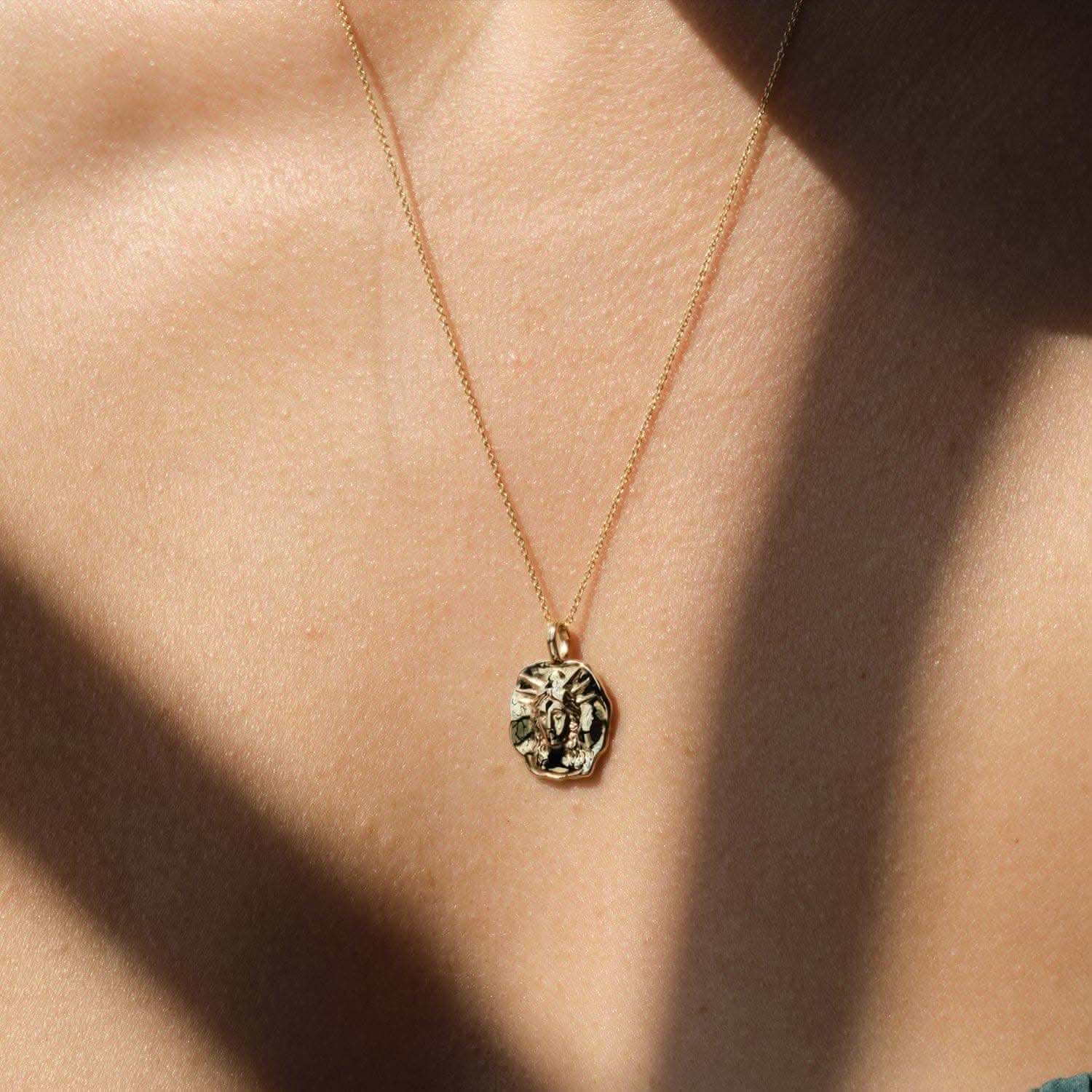 Hecate Molten Mini Medallion |  Necklaces - Common Era Jewelry