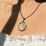 Medusa 7 Emerald Medallion Necklace | Silver | Necklaces - Common Era Jewelry