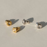 Pleiades White Sapphire Studs | Earrings - Common Era Jewelry