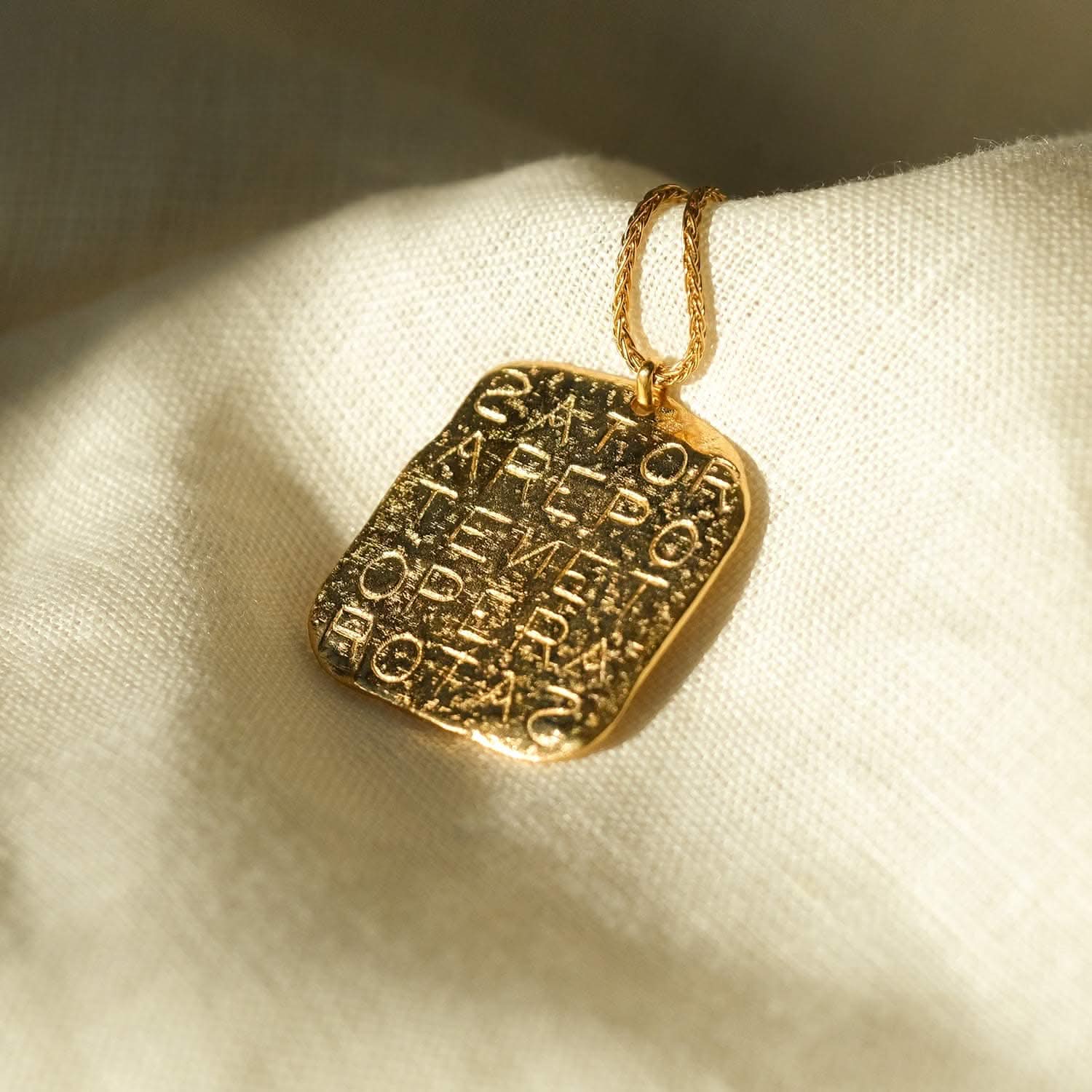 Magic Sator Square Gold Talisman Necklace | Necklaces - Common Era Jewelry