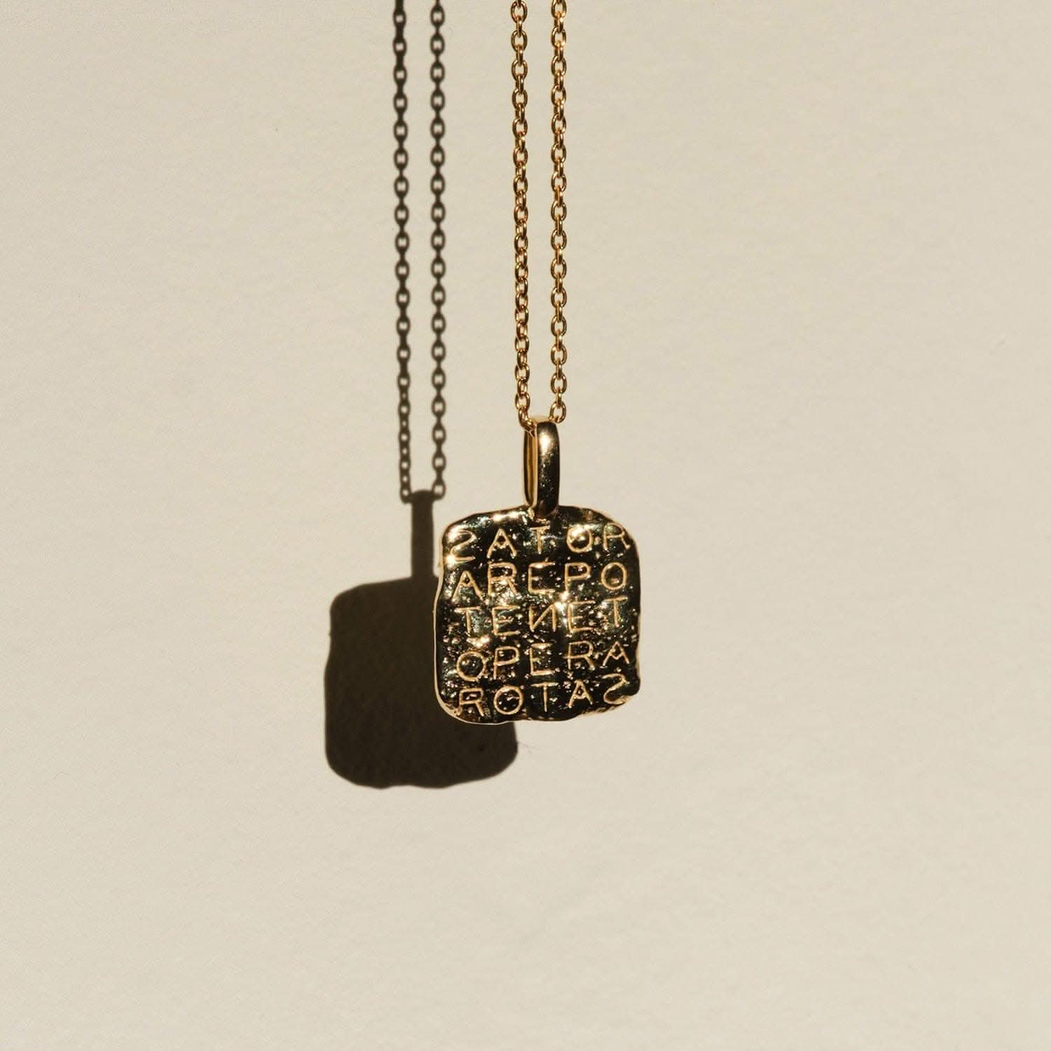 Mini Magic Sator Square Talisman Necklace | Necklaces - Common Era Jewelry