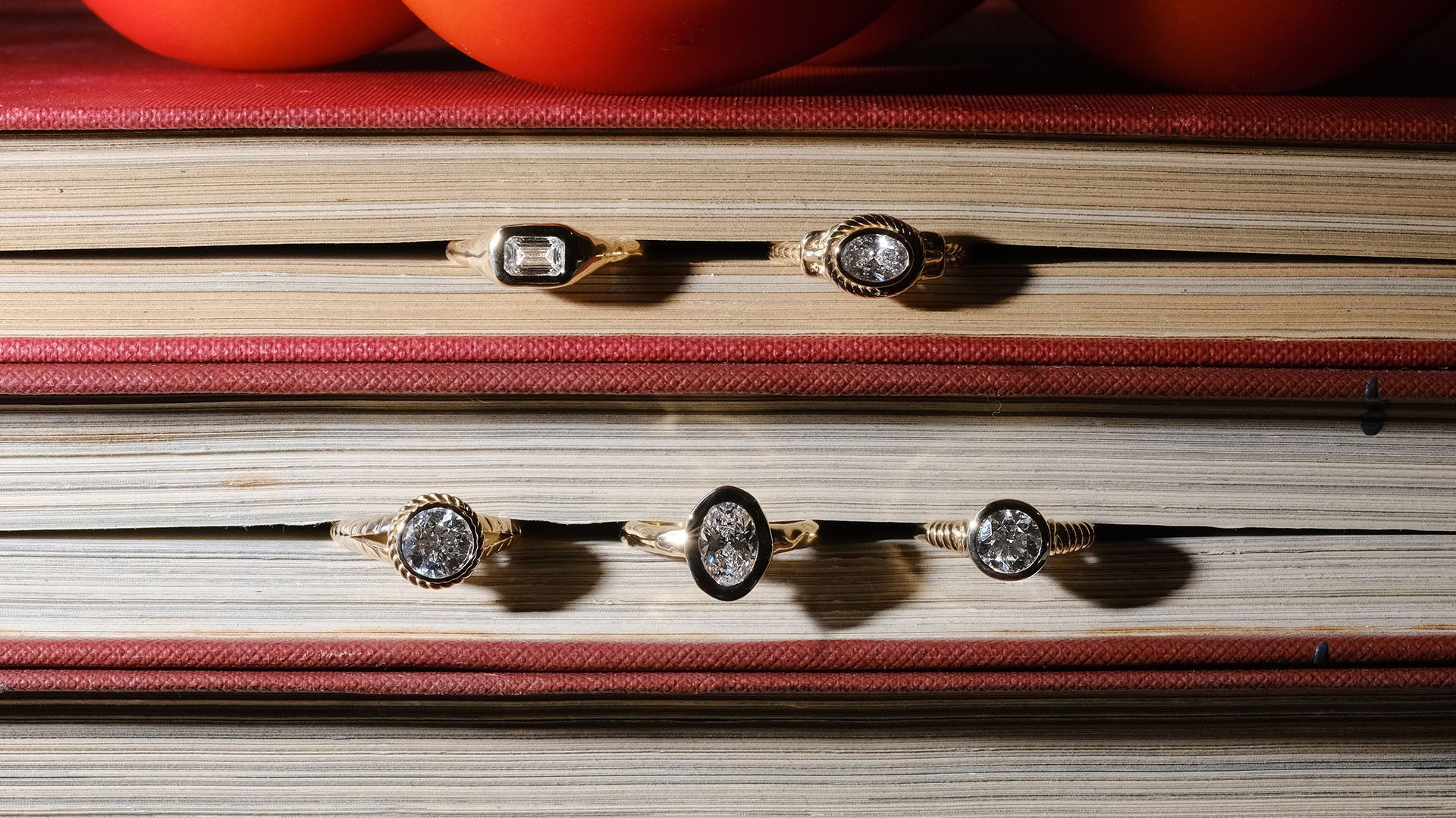 ancient style diamond engagement rings with wire wrapping and molten 