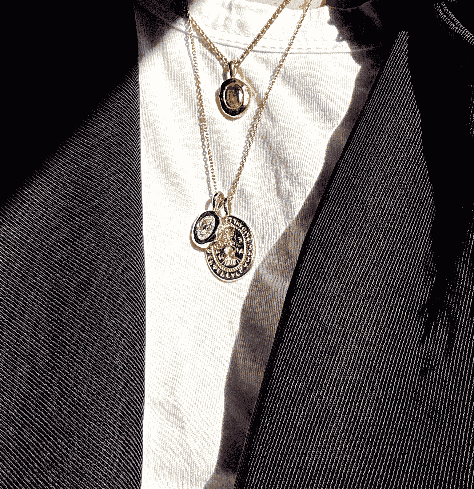 Molten Heirloom Pendant - Diamond |  Necklace - Common Era Jewelry