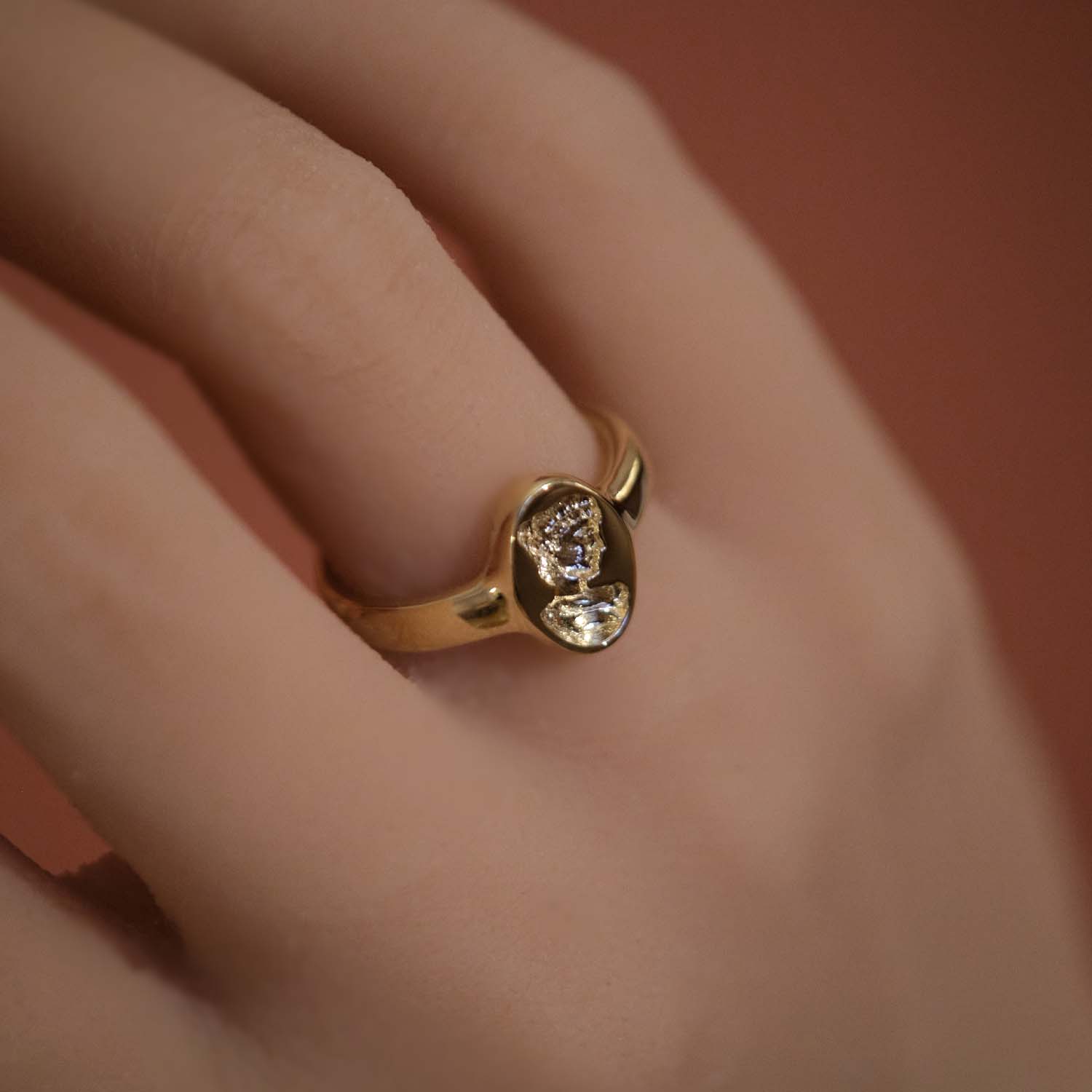 Hypatia Solid Gold Signet Ring |  Rings - Common Era Jewelry