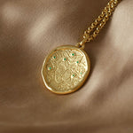 Medusa 7 Emerald Medallion Necklace - COMMON ERA