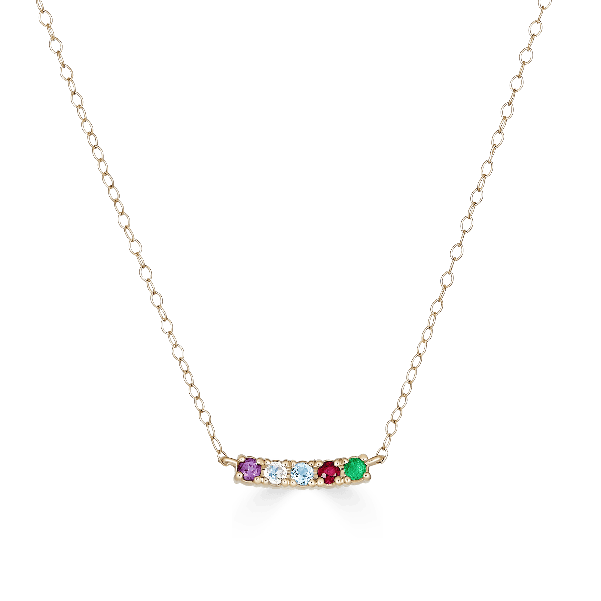 Amare Acrostic Bar Necklace |  Necklaces - Common Era Jewelry