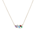Amare Acrostic Cluster Necklace - Necklaces - Common Era Jewelry