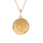 Artemis Goddess of Wild Things Necklace with Diamond - COMMON ERA