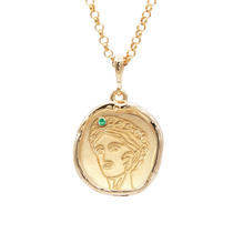 Gaia Goddess of Motherhood Necklace with Emerald - COMMON ERA