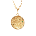 Medusa 7 Emerald Medallion Necklace - COMMON ERA