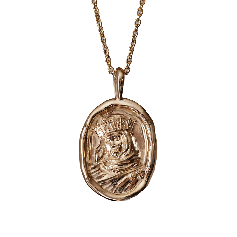 Olga of Kiev Molten Gold Pendant |  Necklaces - Common Era Jewelry