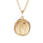 Persephone Goddess of Spring Necklace with Ruby - COMMON ERA