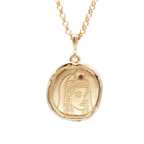Persephone Goddess of Spring Necklace with Ruby - COMMON ERA