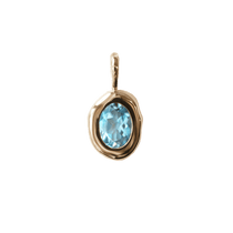 Molten Heirloom Pendant - Blue Topaz |  Necklace - Common Era Jewelry